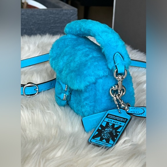 CP940 - Coach The Lil Nas X Drop Tabby Shoulder Bag 12 in Shearling - Picture 5 of 14